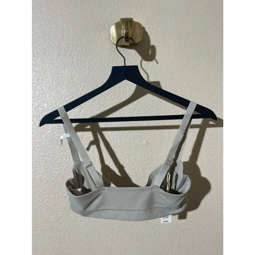 aerie Taupe Stretch Underwire Bralette